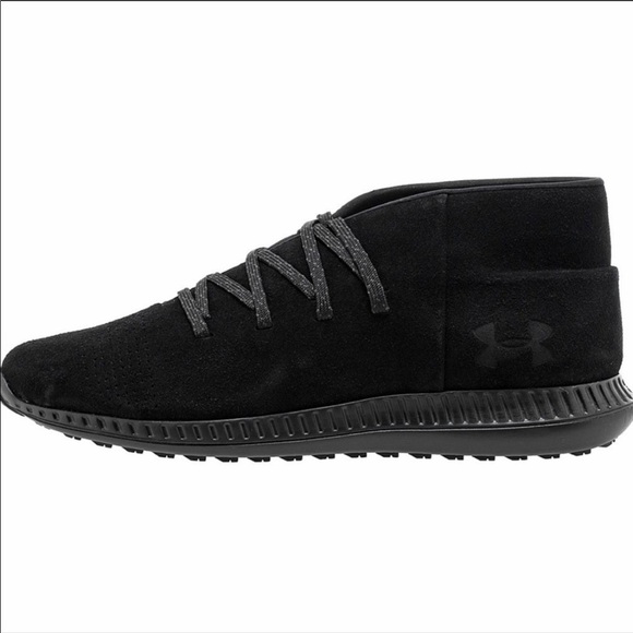 Under Armor‎ Veloce Mid Suede Black Chukka Boot 9 - Picture 1 of 9